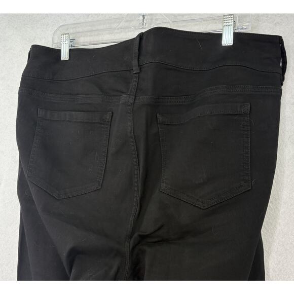 Torrid Denim Jeggings Black Women's Size 18R Three Buttons Skinny Rock Punk Goth - Picture 5 of 7